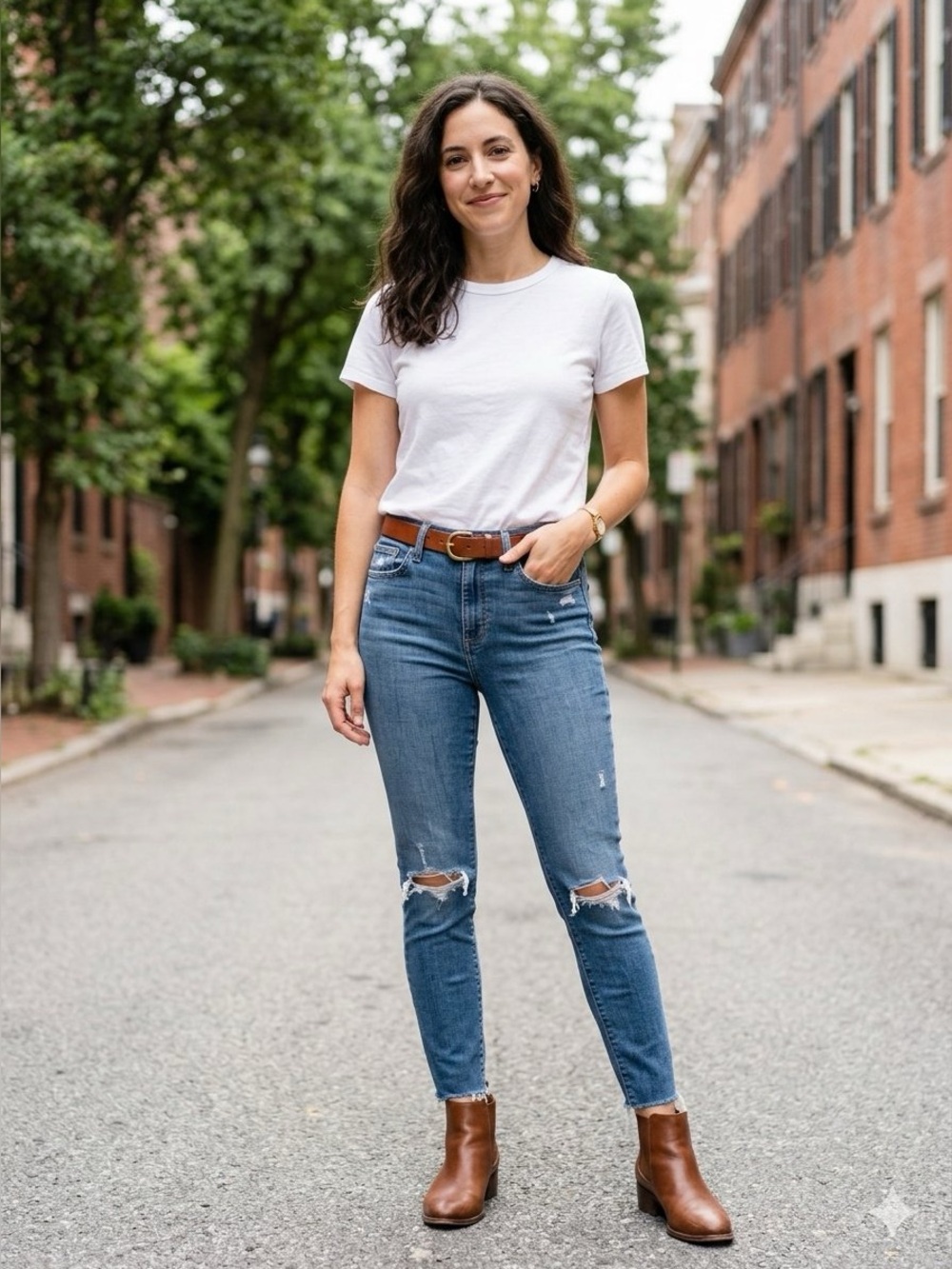 Joe's Jeans Skinny Ripped Dark Blue Denim *25*